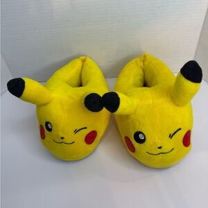 Yellow Pikachu Kids Slippers